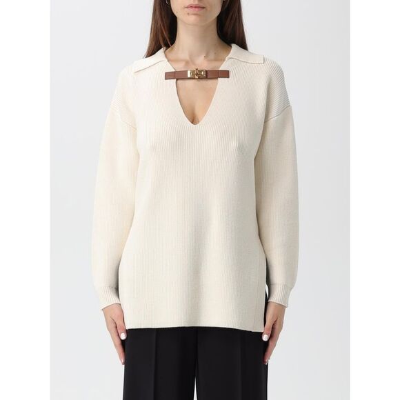 Elisabetta Franchi Sweater Woman Milk